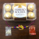BLUE RAKHI AND FERRERO
